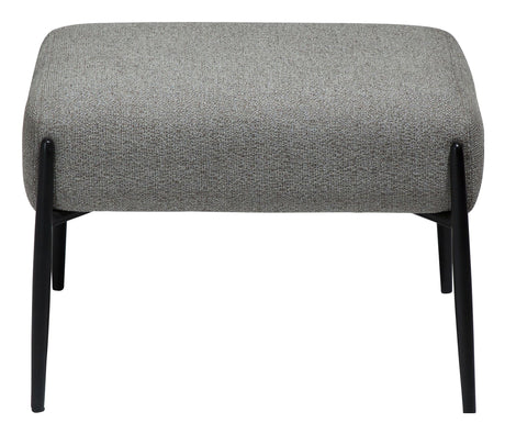 GLAM Footstool, Brown Fabric