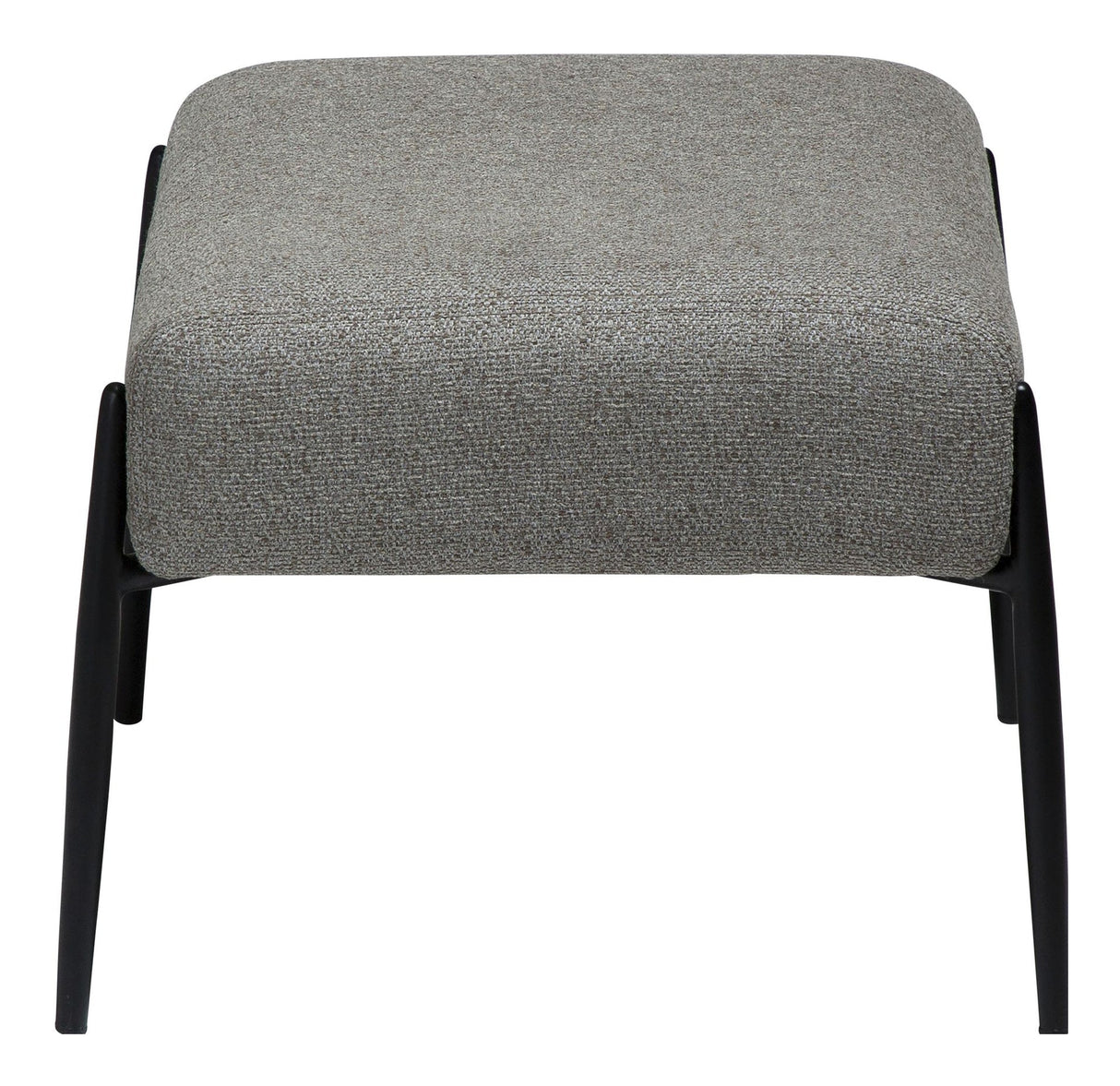 GLAM Footstool, Brown Fabric