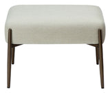 GLAM Footstool, White/beige Fabric