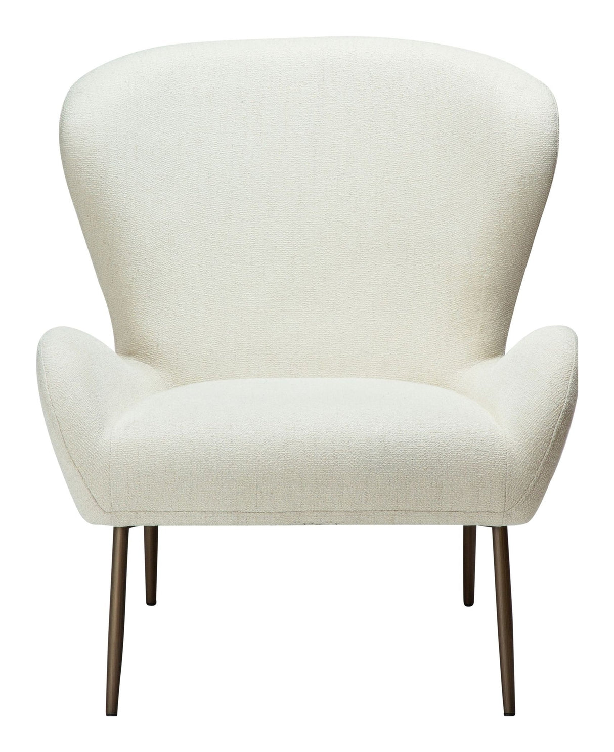 GLAM Lounge Chair, White/beige Fabric