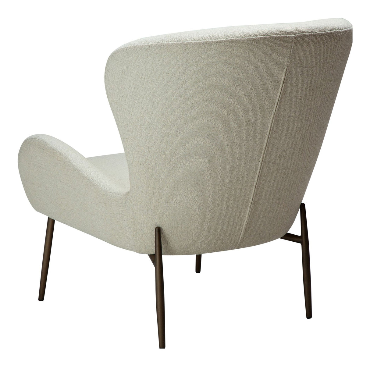 GLAM Lounge Chair, White/beige Fabric