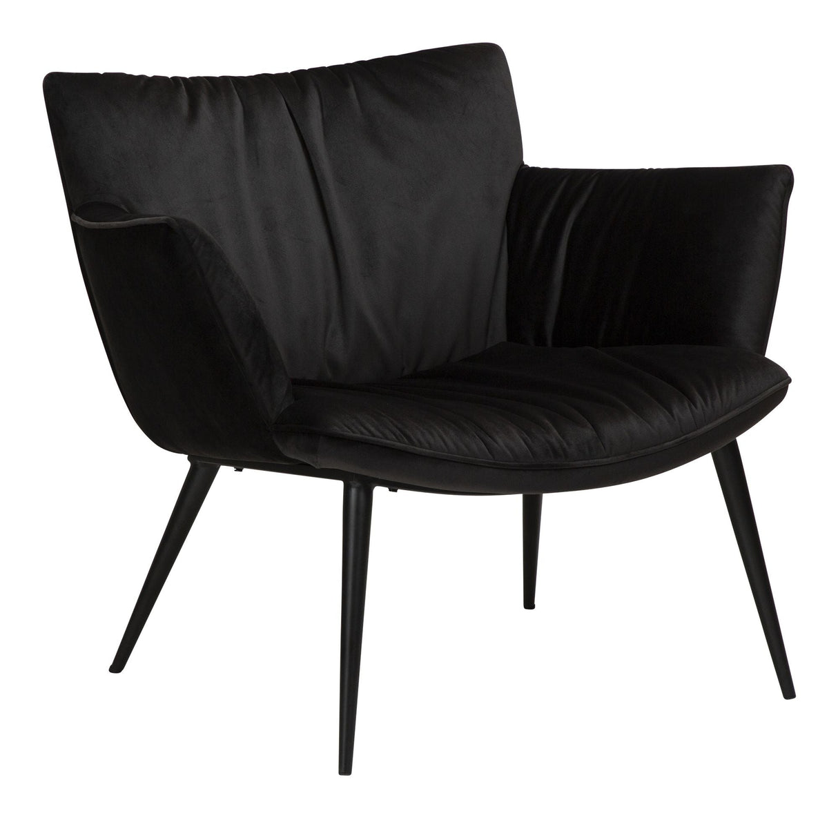 Join Lounge Chair, Meteorite Black Velvet