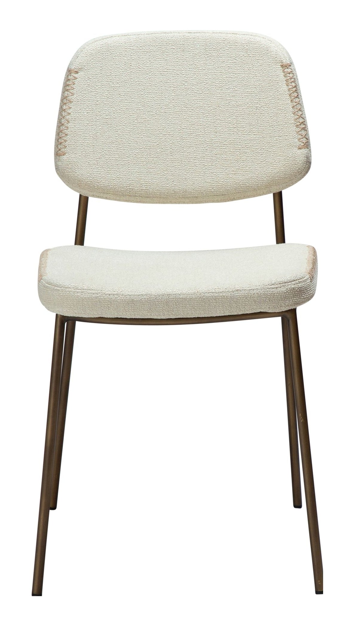 MENTA Dining chair, White/beige Fabric