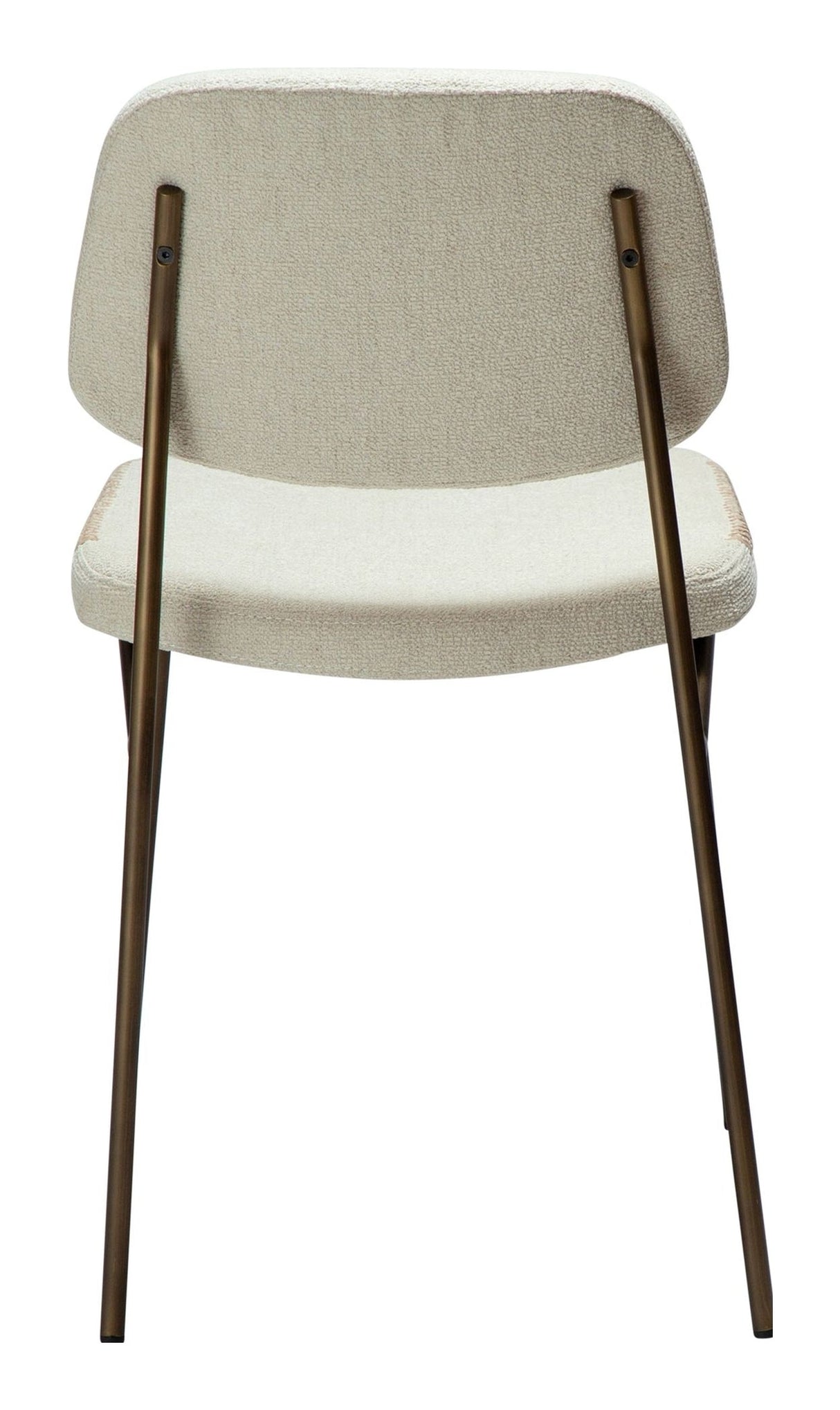 MENTA Dining chair, White/beige Fabric