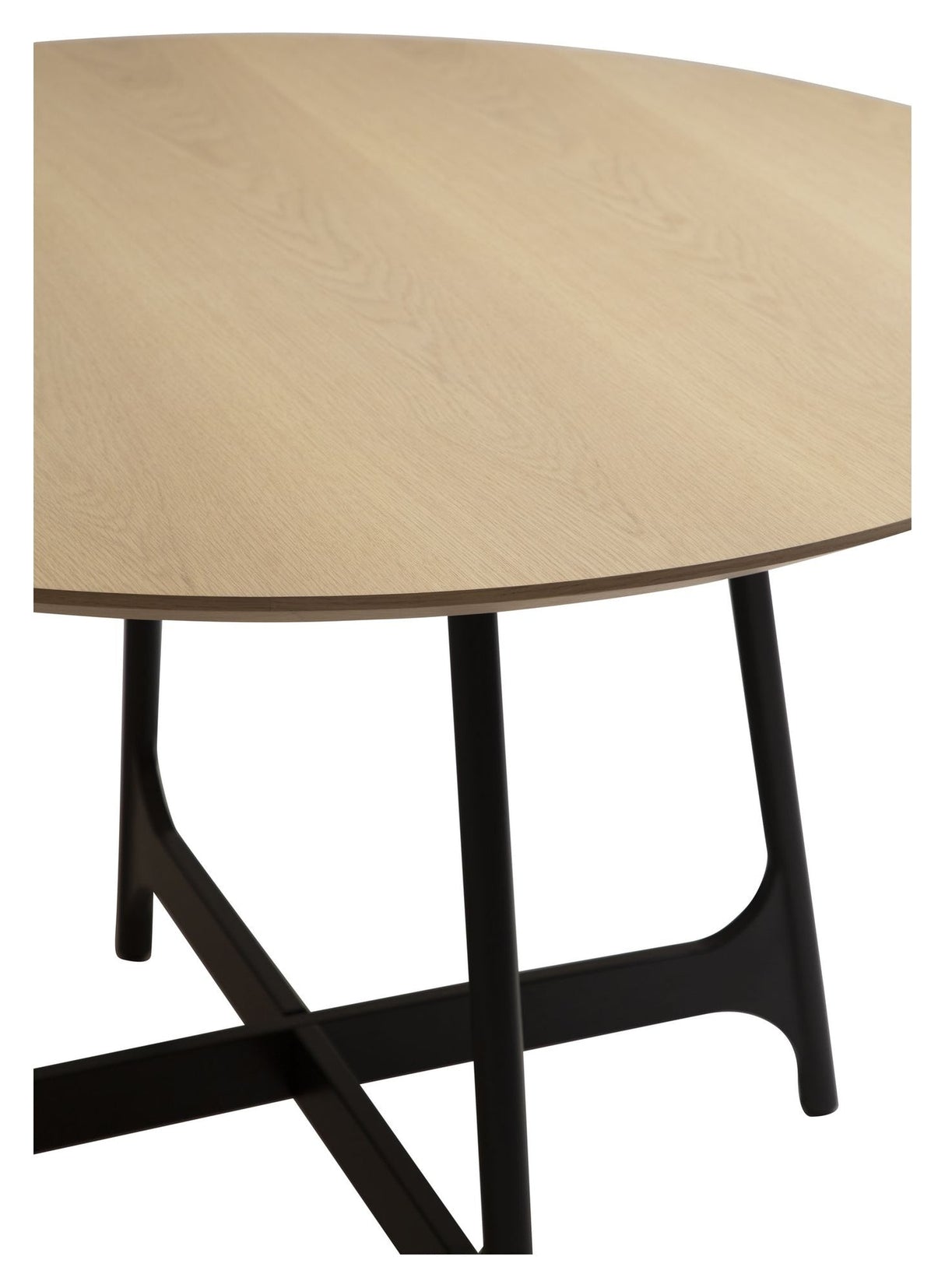 OOID Dining Table 120, Oak/Brown