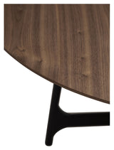 OOID Dining Table 120, Walnut/Brown