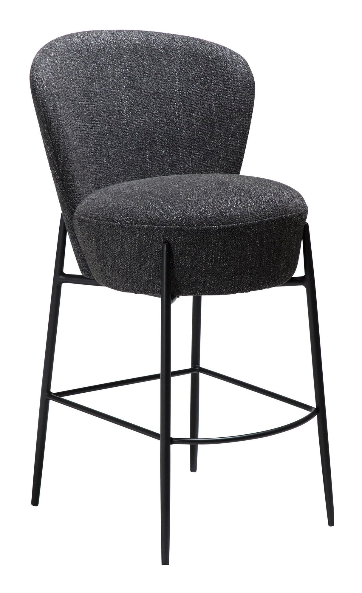 ORBIT Bar stool, Black Fabric, SH: 67.5