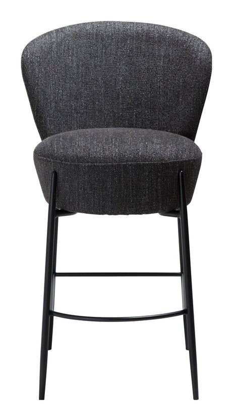 ORBIT Bar stool, Black Fabric, SH: 67.5