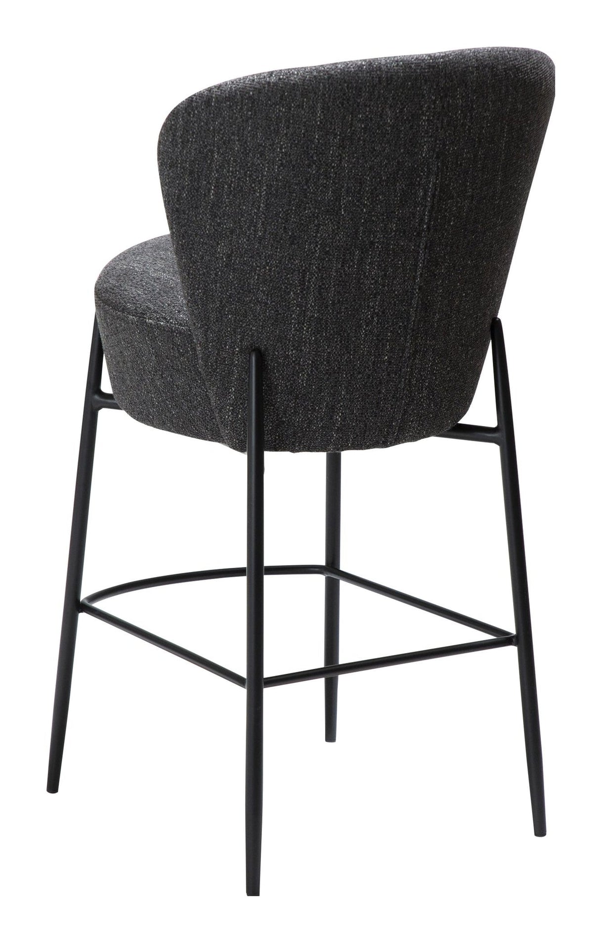 ORBIT Bar stool, Black Fabric, SH: 67.5