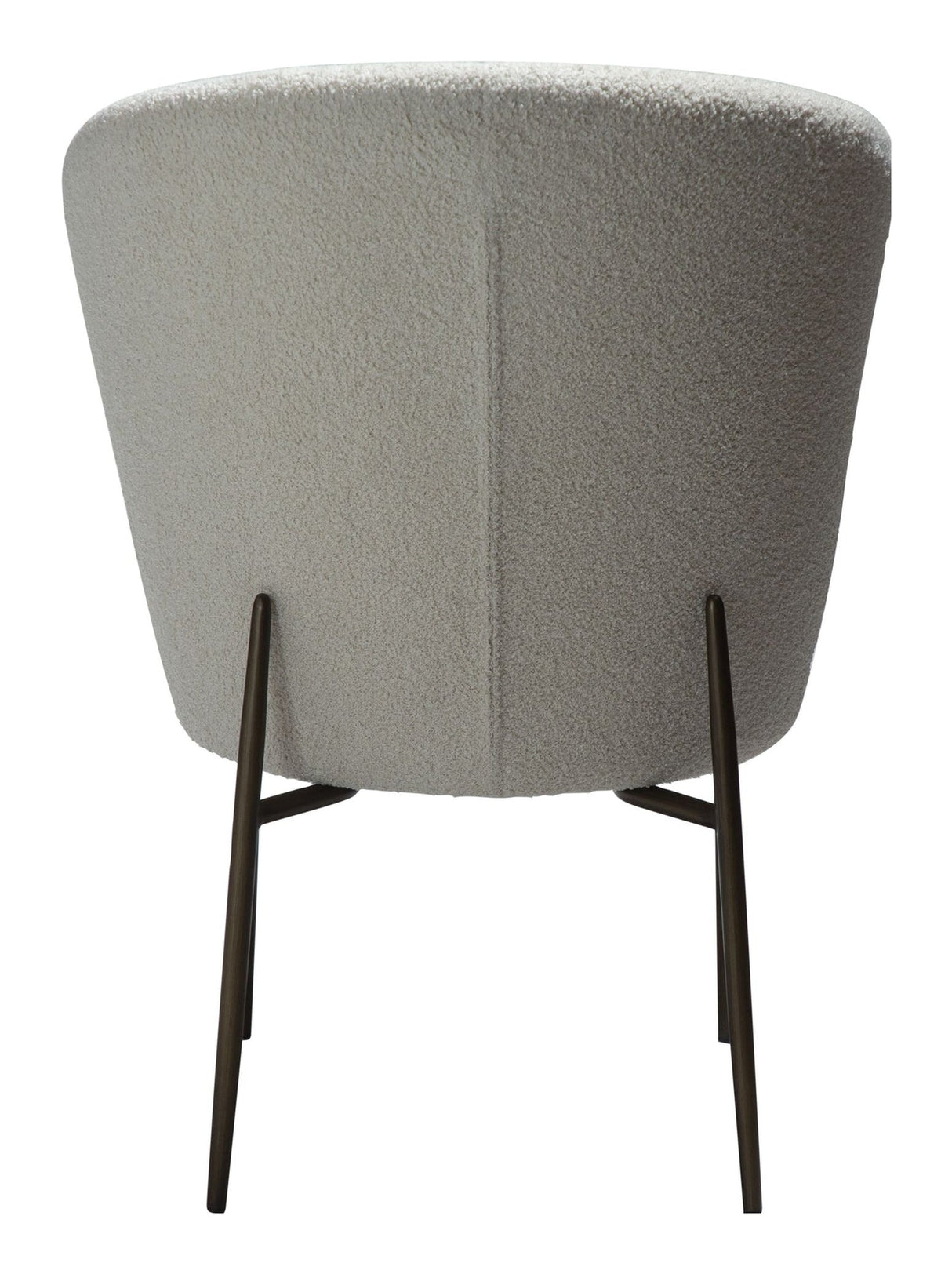 ORBIT Dining chair, White/beige Fabric