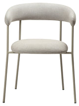 PLENTI Dining chair with armrests, Gray/Cashmere