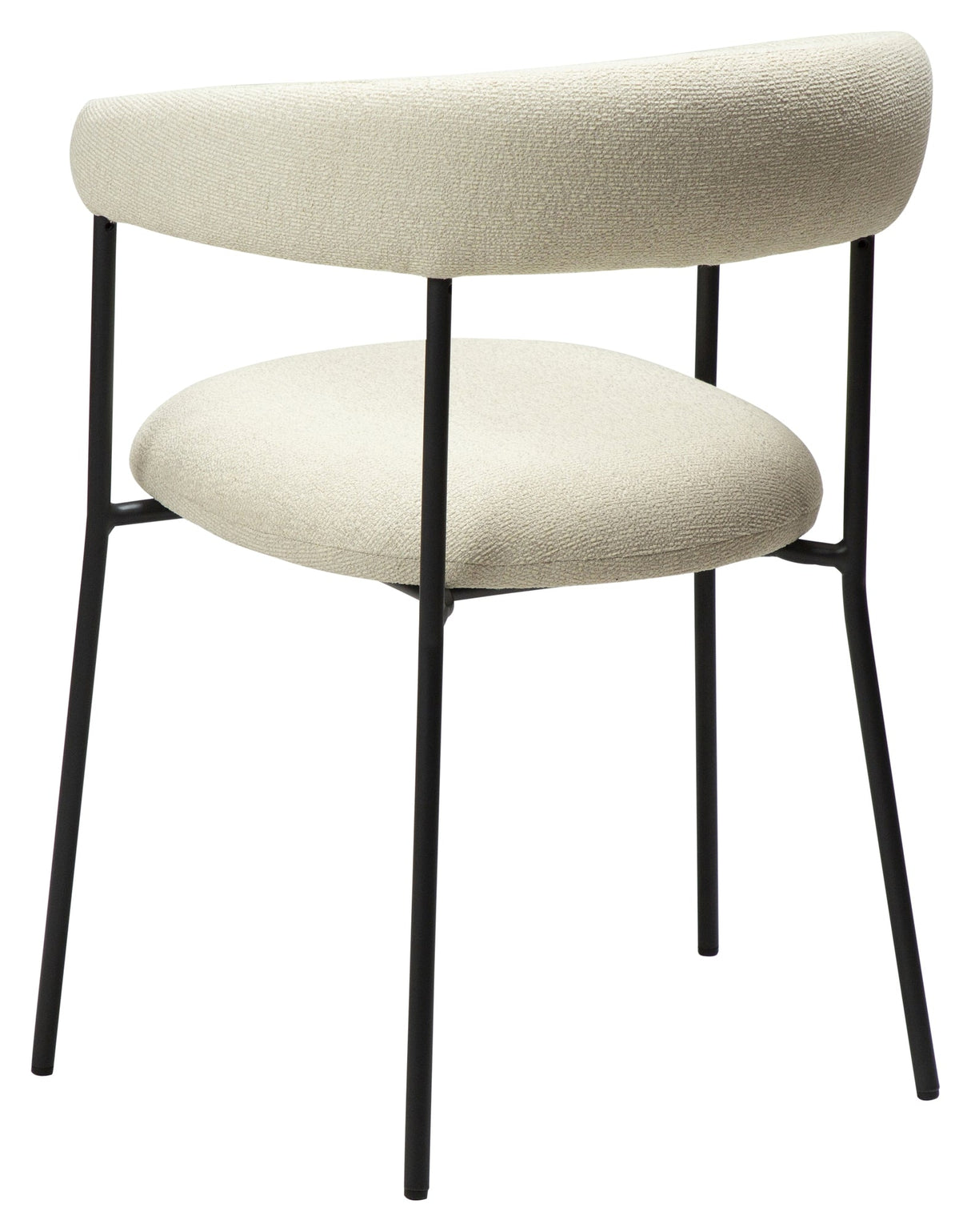 PLENTI Dining chair with armrests, White/Beige