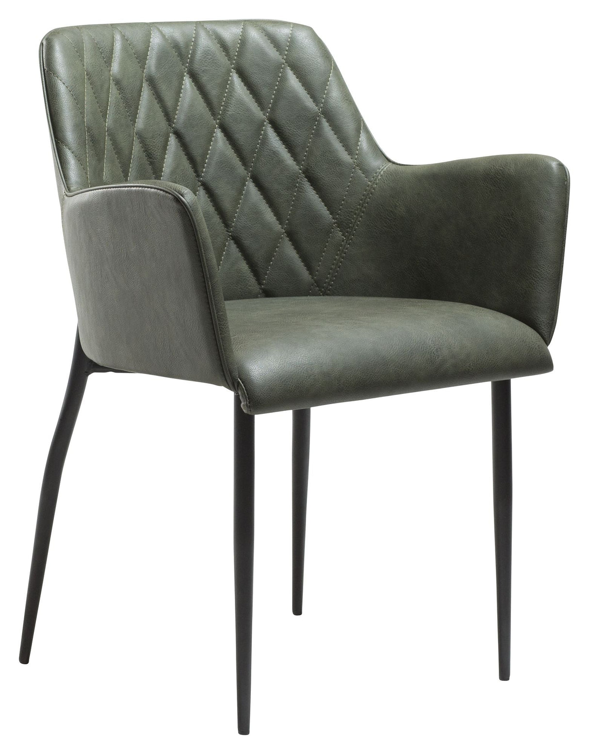 Rombo Dining chair, Green leatherette