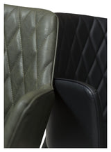 Rombo Dining chair, Green leatherette