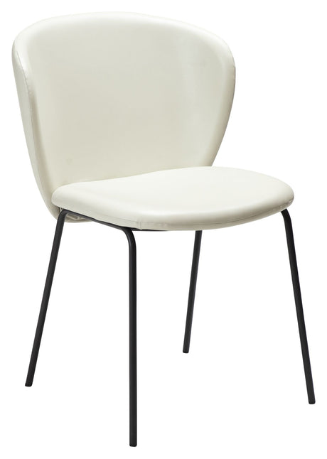 STAY Dining chair, White art. Leather