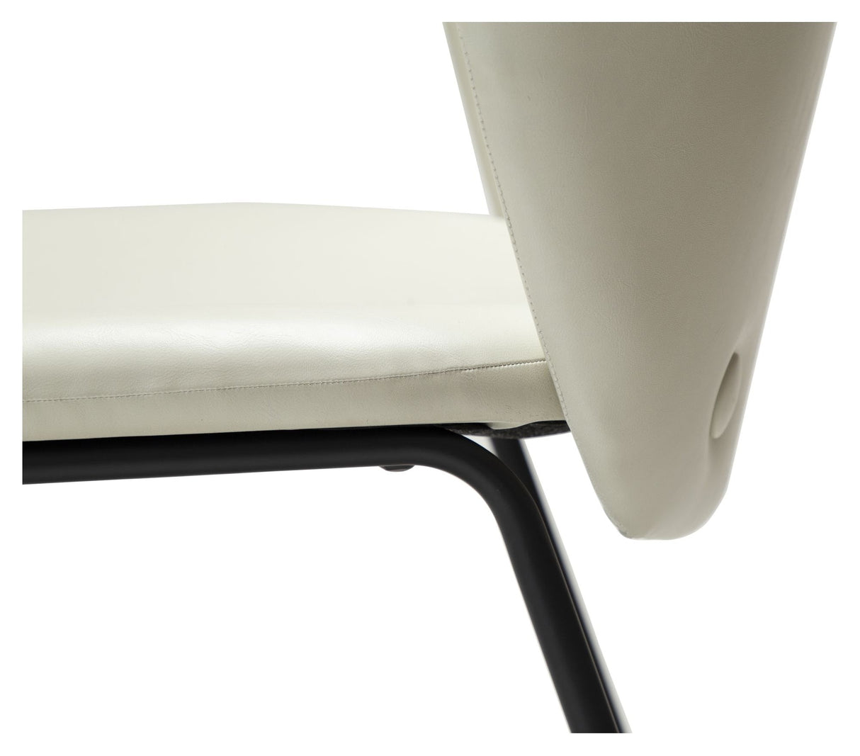 STAY Dining chair, White art. Leather