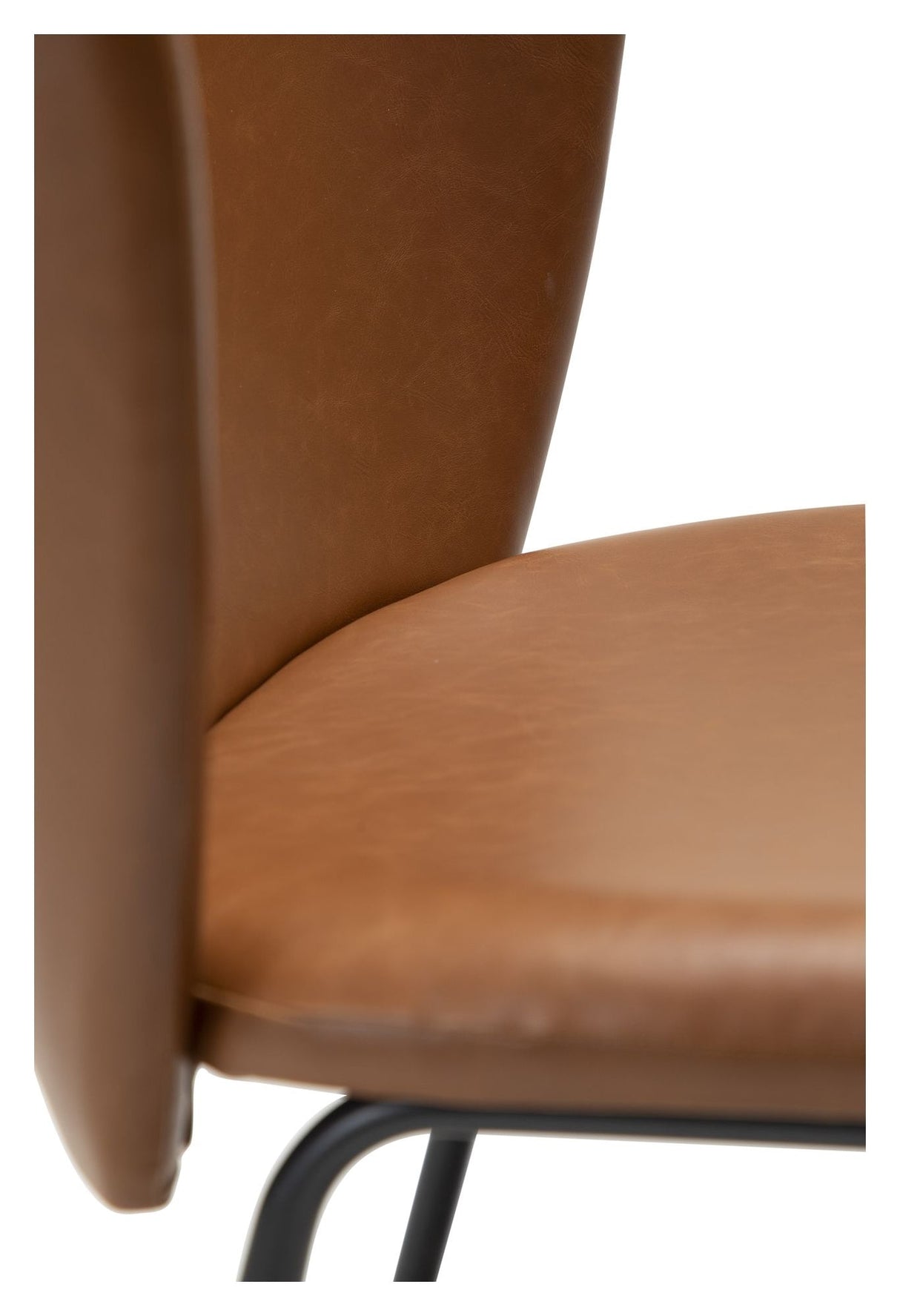 STAY Dining chair, light brown art. Leather