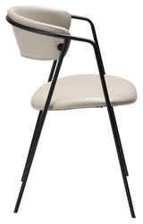 SWELL Dining chair, Cashmere art. Leather