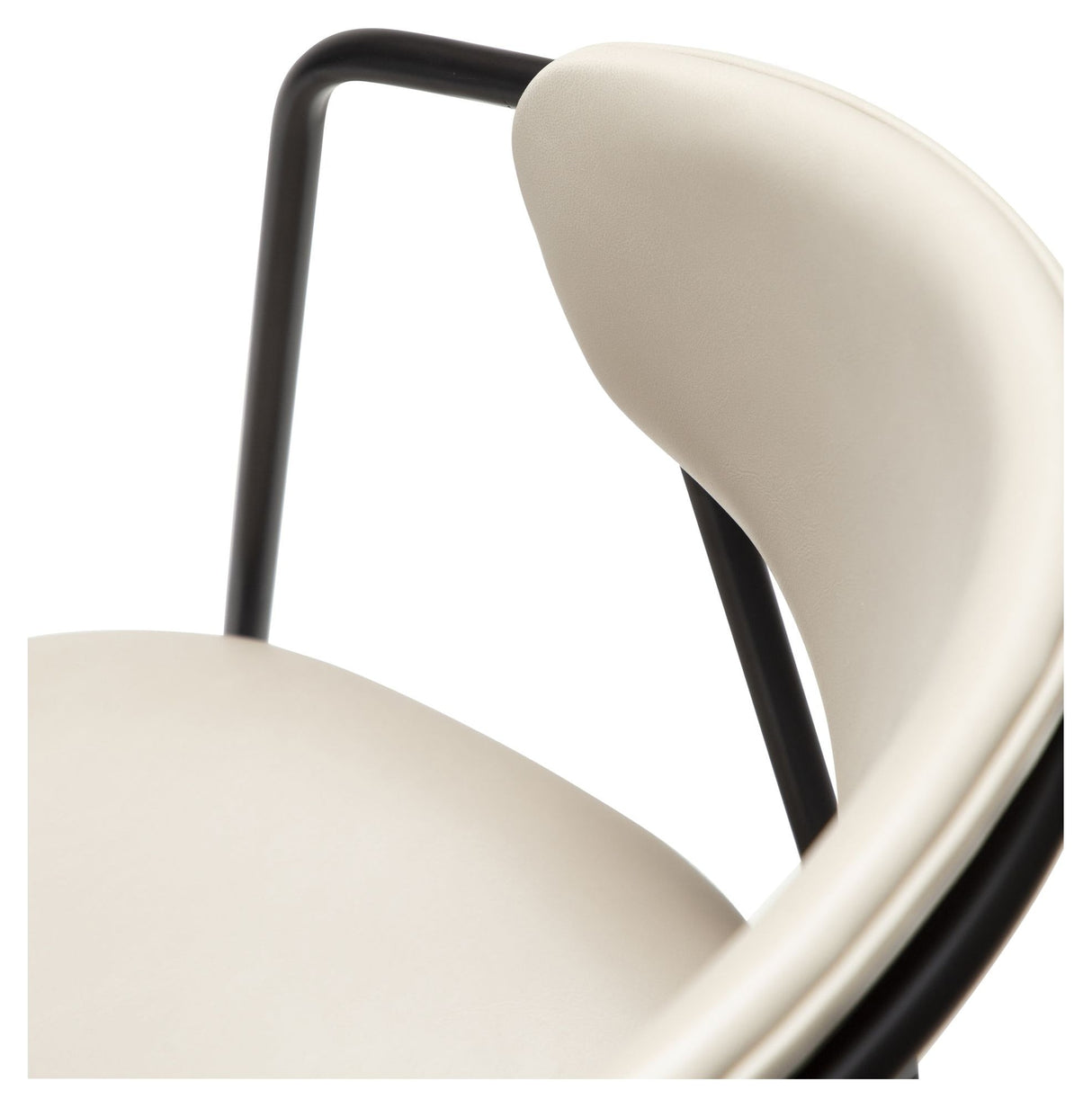 SWELL Dining chair, Cashmere art. Leather