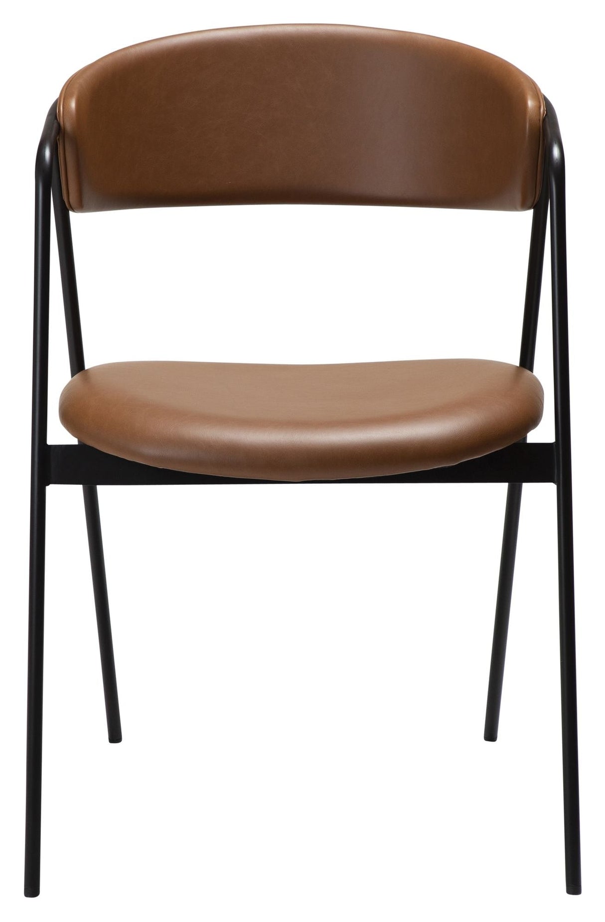 SWELL Dining chair, light brown art. Leather