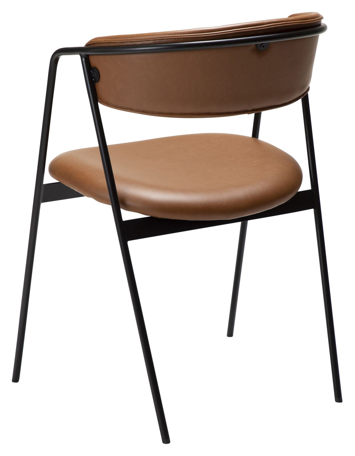 SWELL Dining chair, light brown art. Leather