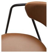 SWELL Dining chair, light brown art. Leather