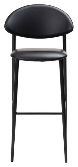 TUSH Bar stool, black art. Leather