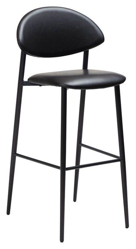 TUSH Bar stool, black art. Leather