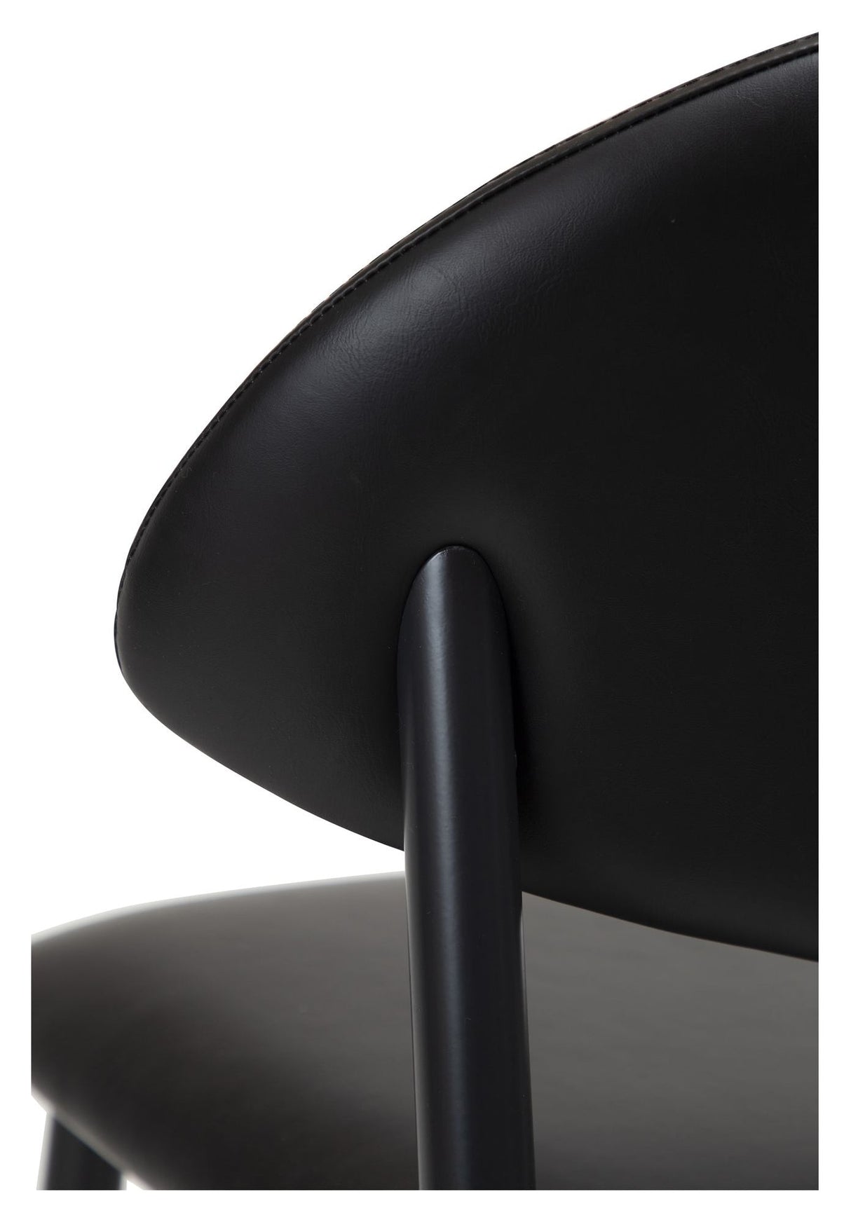 TUSH Bar stool, black art. Leather