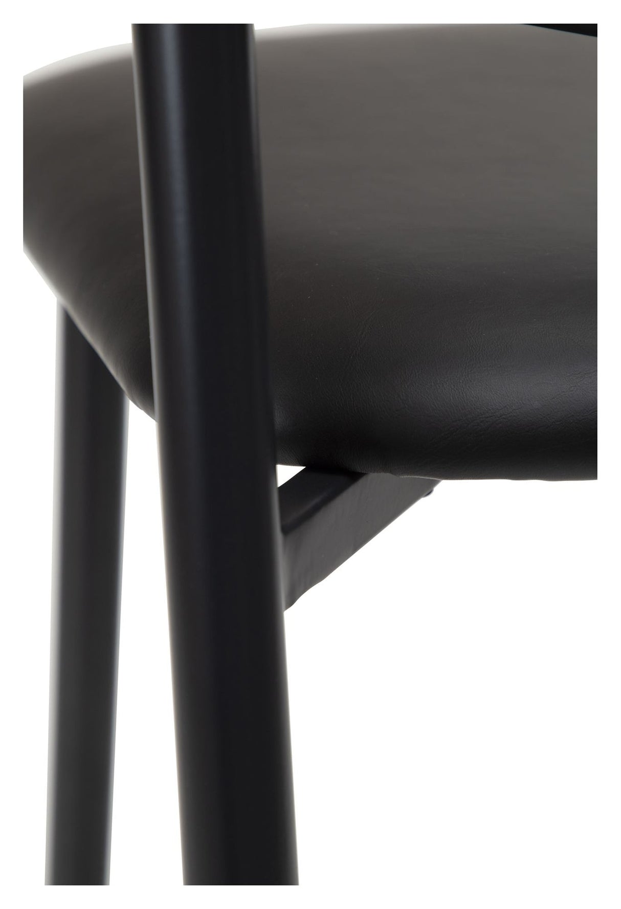 TUSH Bar stool, black art. Leather