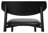 TUSH Bar stool, black art. Leather