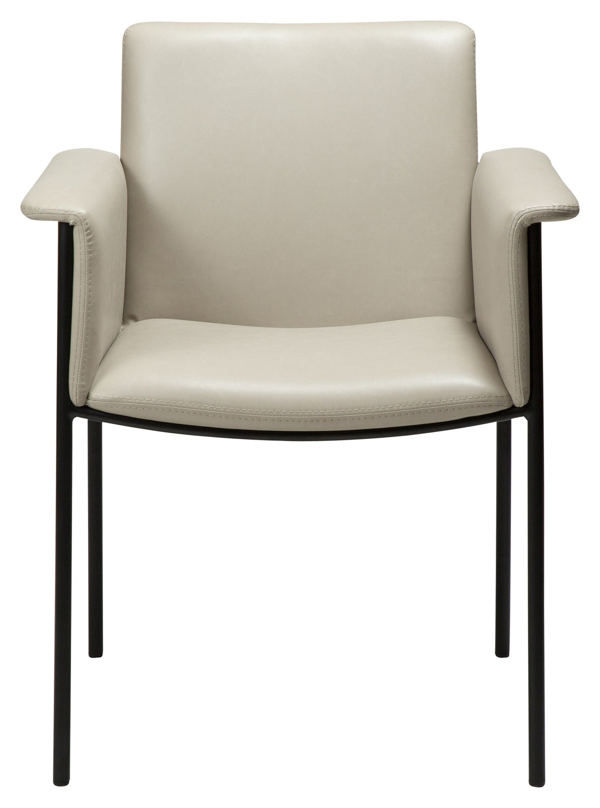 VALE Dining chair with armrests, Gray