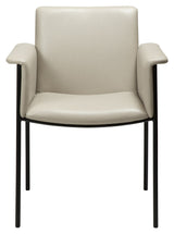 VALE Dining chair with armrests, Gray