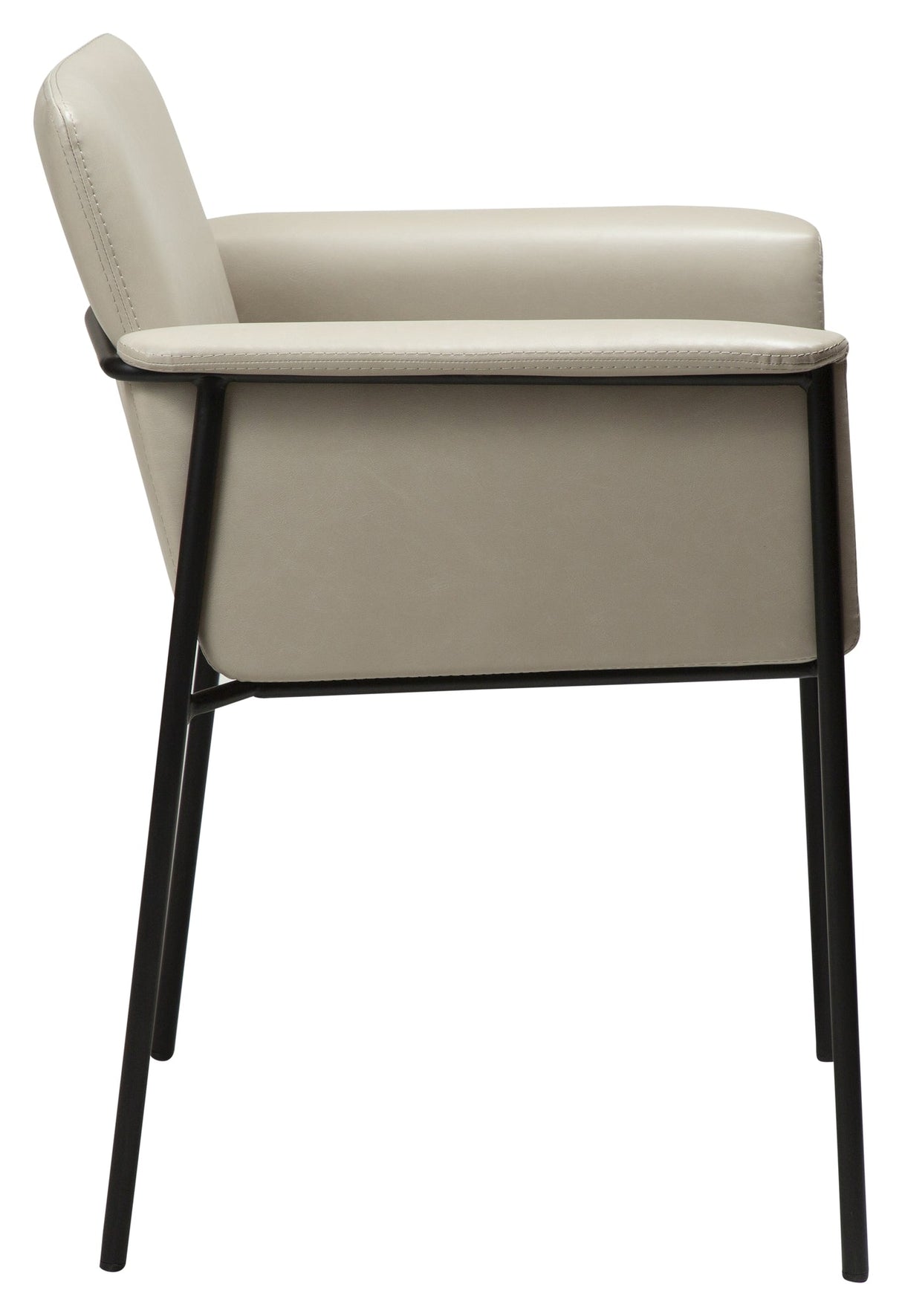 VALE Dining chair with armrests, Gray