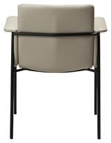 VALE Dining chair with armrests, Gray