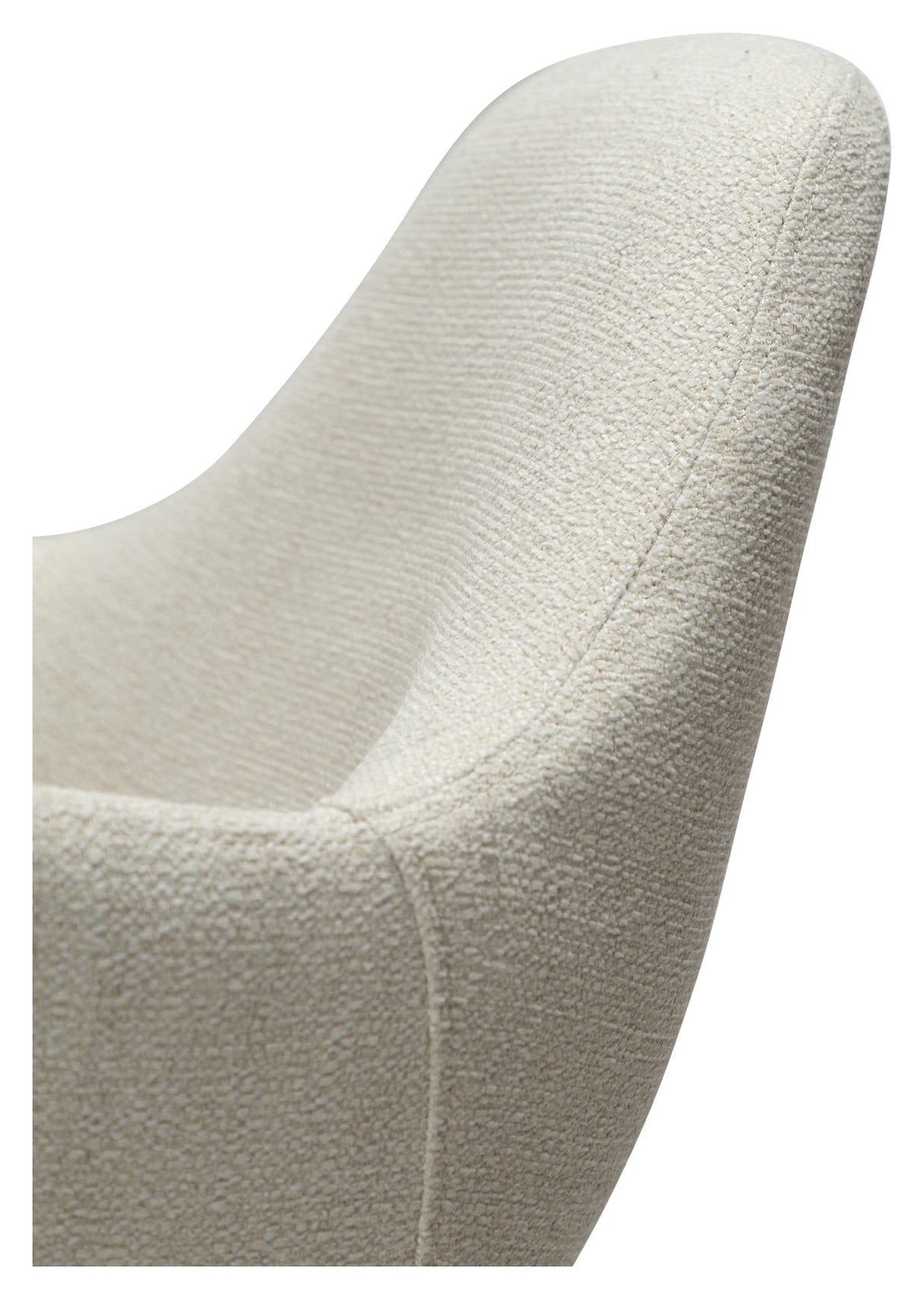 ZIMMER Dining chair with armrests, White/Beige