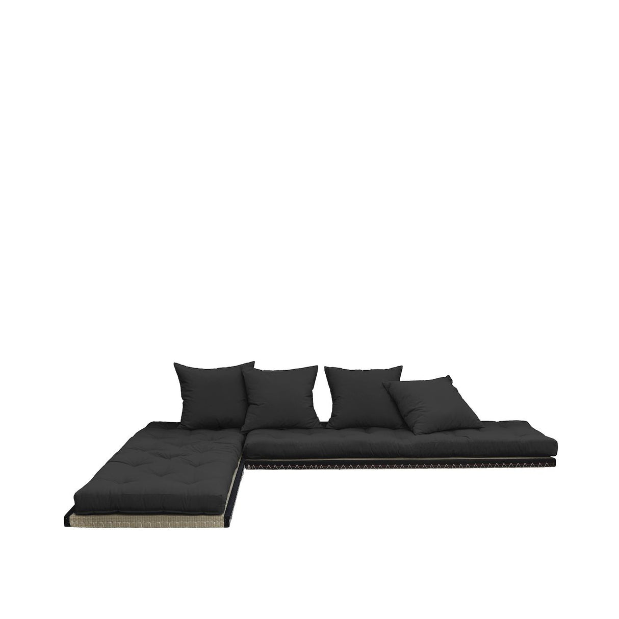 Chico Futon Sofa, Dark Gray w. Tatami mats