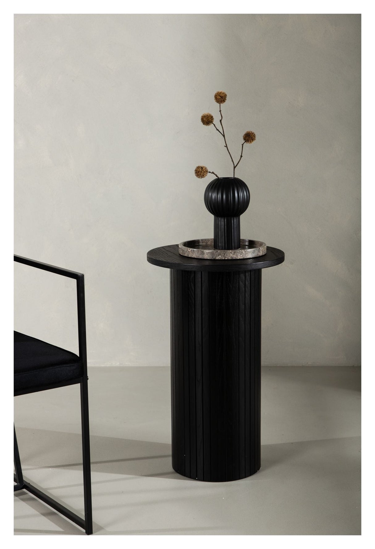 Bianca Side Table Ø40 - Black