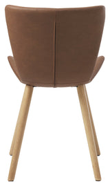 Teslin, dining chair - brown