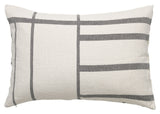 Architecture cushion 40x60, off-white/black melange