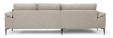 Nabbe 3-pers. Sofa with chaise longue, left Sand fabric