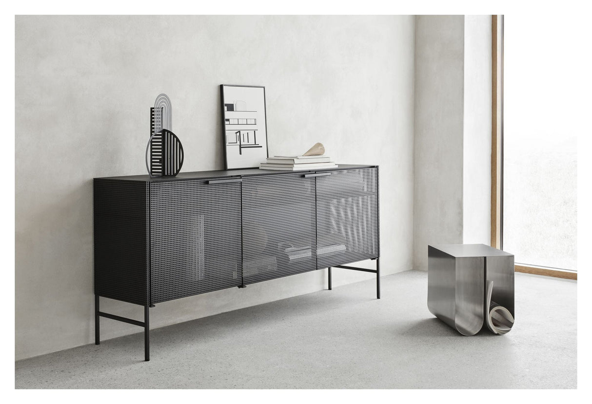 Grid Sideboard, Black Steel