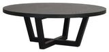 Boxford, coffee table Ø110 - black/oak