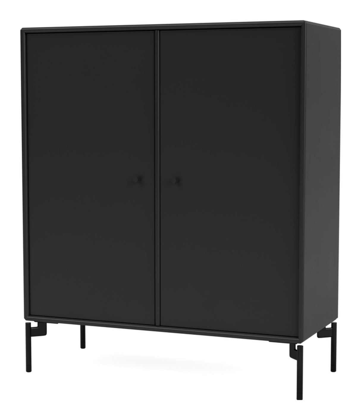 COVER Cabinet with black legs, Black