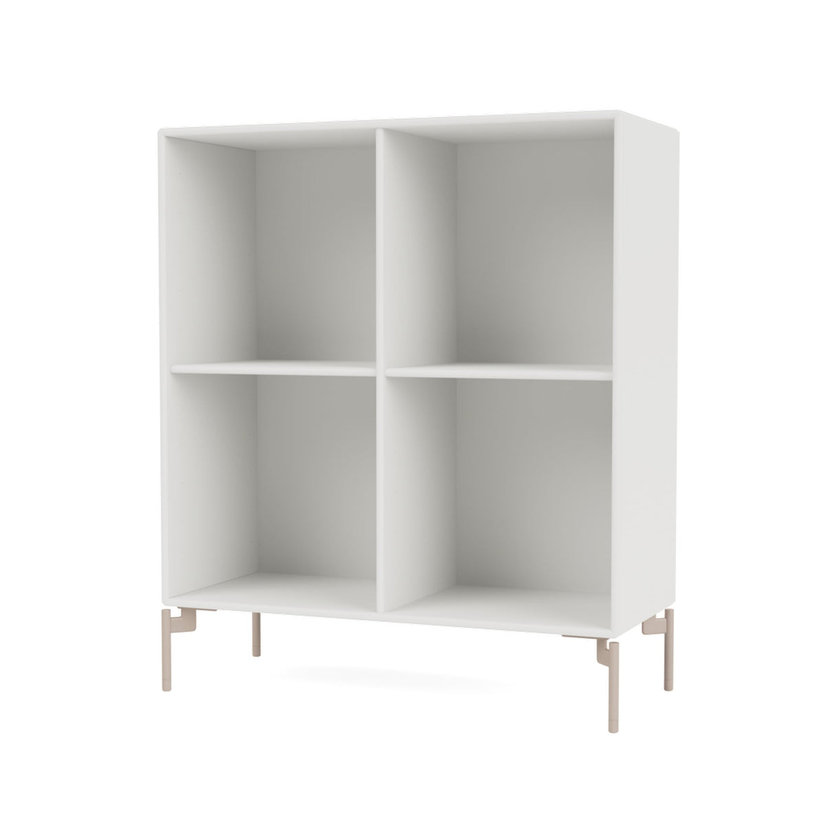 SHOW Bookshelf with mushroom legs, White