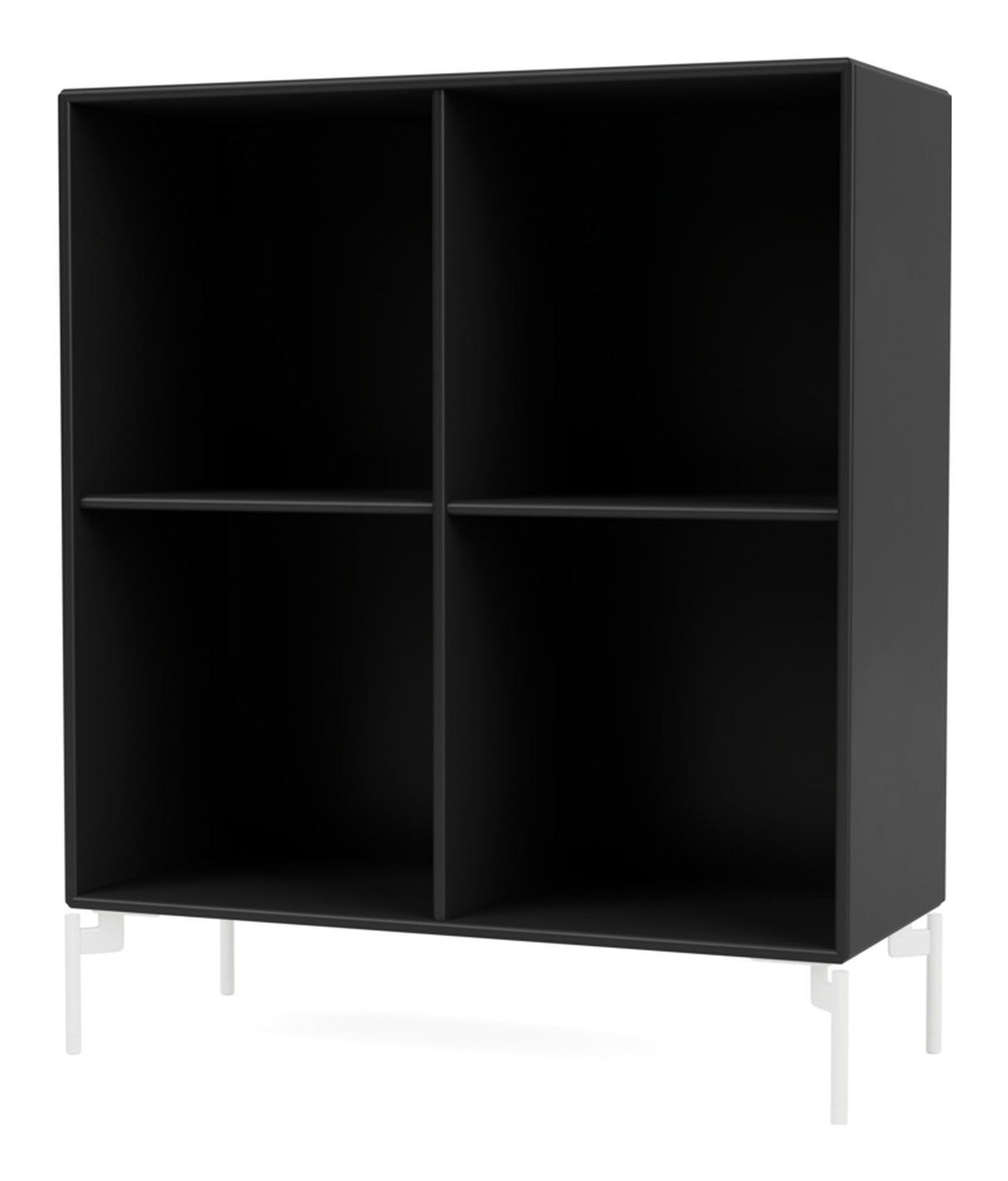 SHOW Bookshelf with white legs, Black