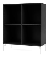 SHOW Bookshelf with white legs, Black