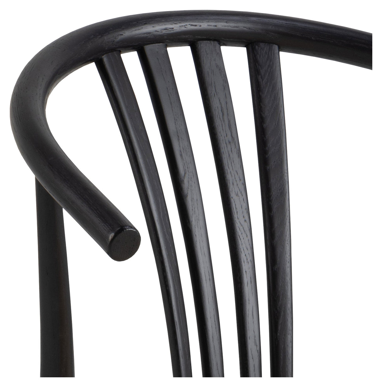 York, dining chair w/armrests - black/rattan