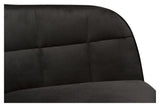 Embrace Lounge Chair, black velvet. black leg