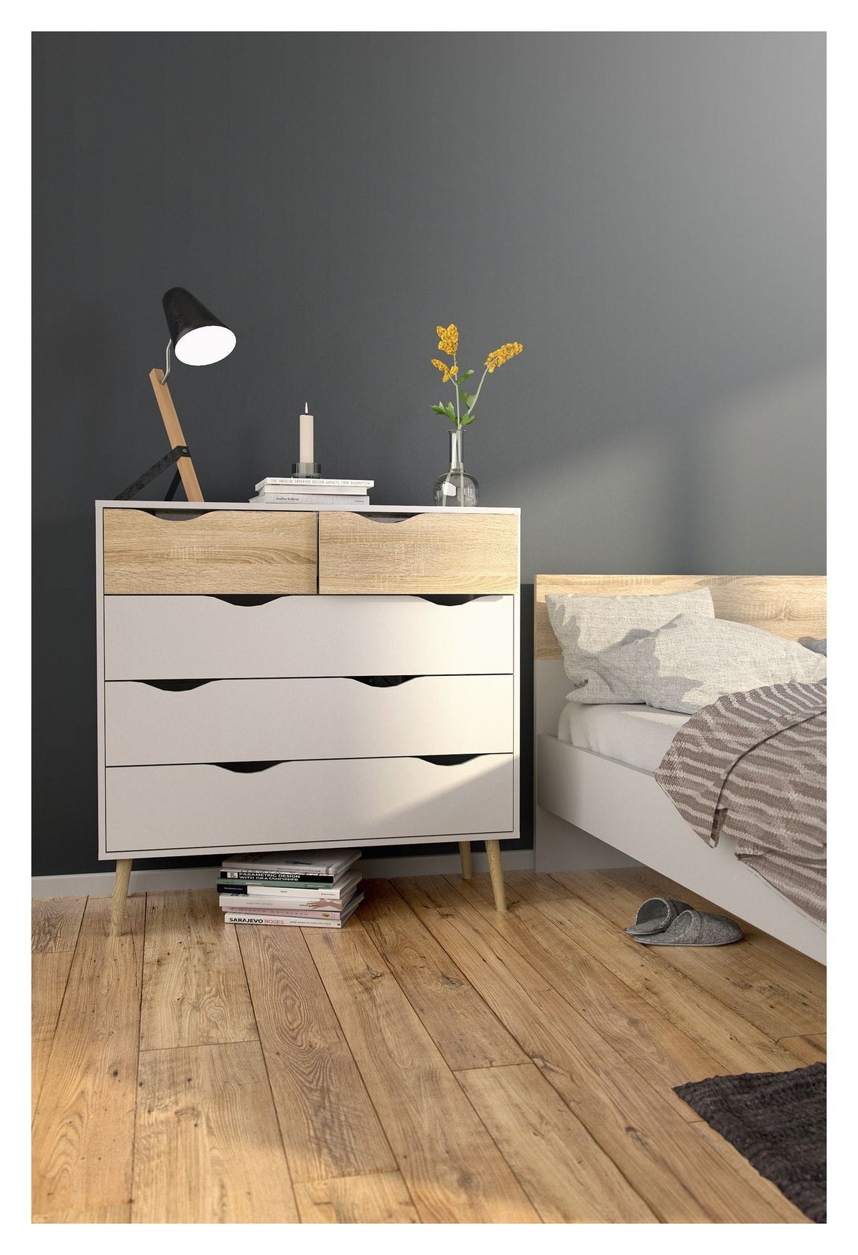 Delta chest of drawers - white